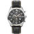 Swiss Military Hanowa Herren-Chronograph mit schwarzem Zifferblatt, Edelstahlgehäuse & Lederarmband