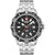 Swiss Military Hanowa Herren-Sportuhr, schwarz, Stahlband, Datum 28, rote Zeiger