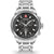 Swiss Military Hanowa Herrenuhr Land Platoon mit schwarzem Zifferblatt und Metallband