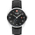 Swiss Military Hanowa Herrenarmbanduhr mit schwarzem Zifferblatt und schwarzem Lederband