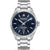 Herrenarmbanduhr SWISS MILITARY HANOWA mit blauem Zifferblatt, Edelstahlgehäuse und Armband, Datum
