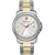 Herrenarmbanduhr Swiss Military Hanowa, silbernes Zifferblatt, Gold-Silber Edelstahlband