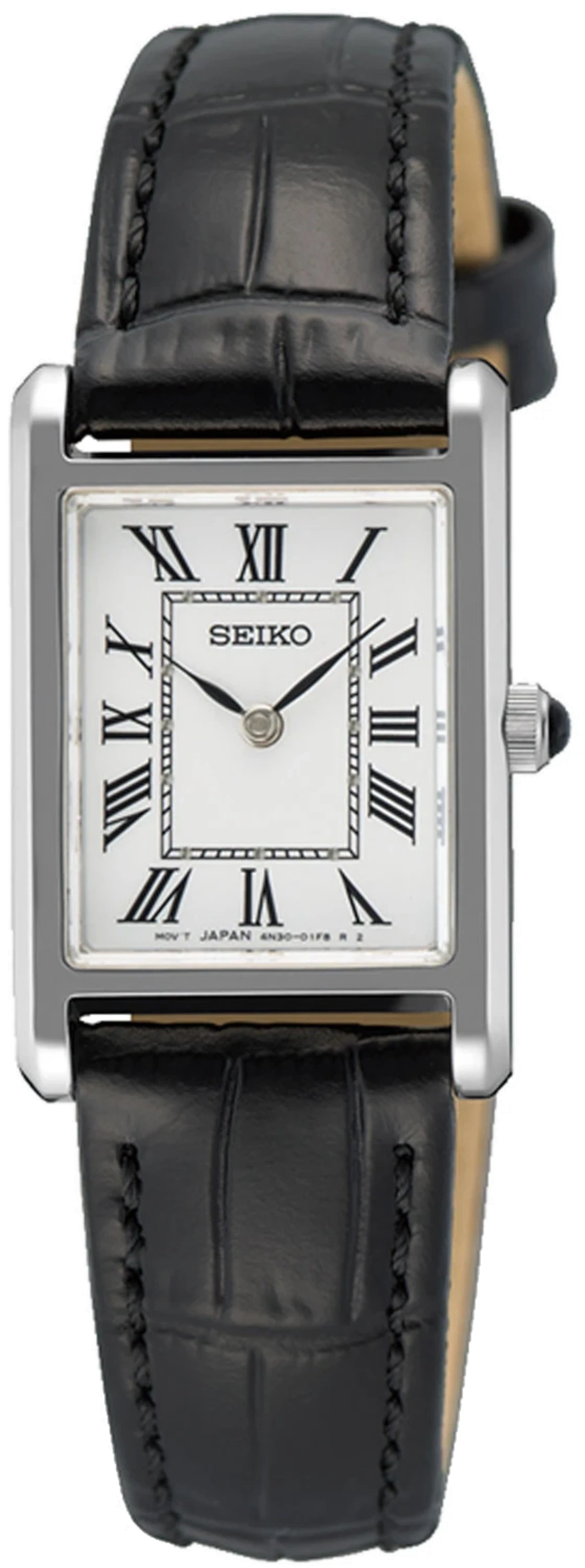 Montre Seiko Conceptual SWR107P1 pour femme • Design élégant en forme de réservoir • Verre saphir résistant aux rayures