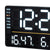 Montre numérique avec écran LED, noire, affiche l'heure et la température/humidité.