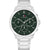 Tommy Hilfiger Herrenarmbanduhr mit grünem Zifferblatt, Edelstahlgehäuse und -armband