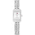 Tommy Hilfiger Armbanduhr mit silbernem Gliederarmband und rechteckigem Zifferblatt