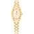 Tommy Hilfiger Damenarmbanduhr mit goldfarbenem Metallarmband und ovalem Zifferblatt