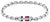 Bracelet pour homme en acier inoxydable avec maillons et plaque rectangulaire Tommy Hilfiger