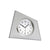 Horloge de table AMS F5175S argent • Radio-pilotée • Verre minéral et façade en aluminium