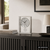 Horloge de table AMS Biel F5190 argent • Mouvement radio-piloté avec pendule • Verre minéral