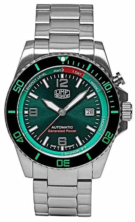 Montre homme UMF Ruhla Autokinetic 1072M-4 • Fabriquée en Allemagne • Verre saphir