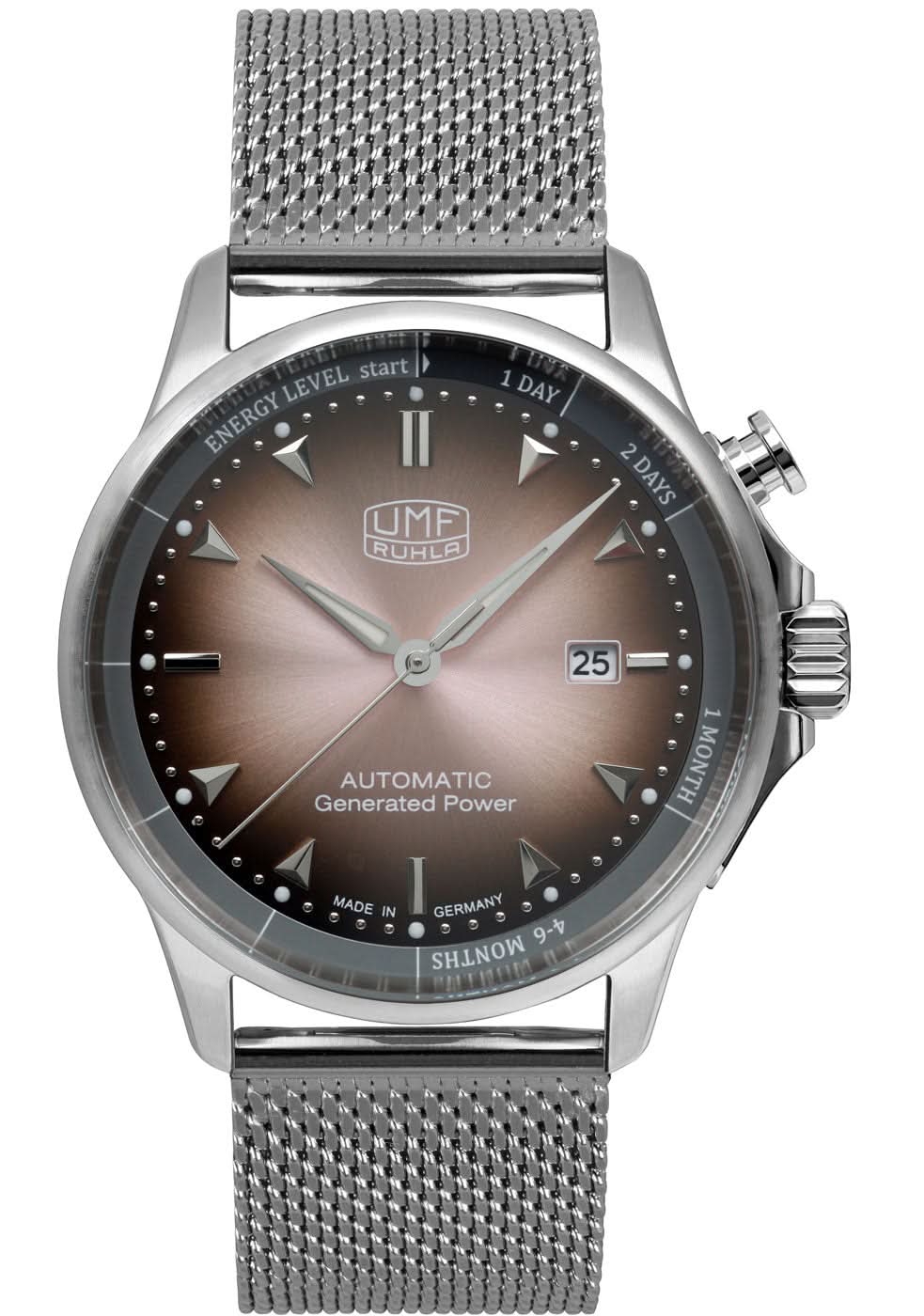 Montre homme UMF Ruhla Autokinetic 1064M-1 • Fabriquée en Allemagne • Mouvement Autokinetic innovant