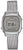 Casio Damenuhr mit silbernem Metallarmband, rundem Gehäuse und digitalem Display