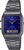 Montre bracelet Casio Quartz pour homme avec cadran bleu, aiguilles dorées et bracelet en acier inoxydable