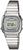 Casio Montre femme avec bracelet en métal argenté et écran LCD rectangulaire