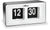 Atlanta Tischuhr mit Flip-Display, Anzeige 12 und 30