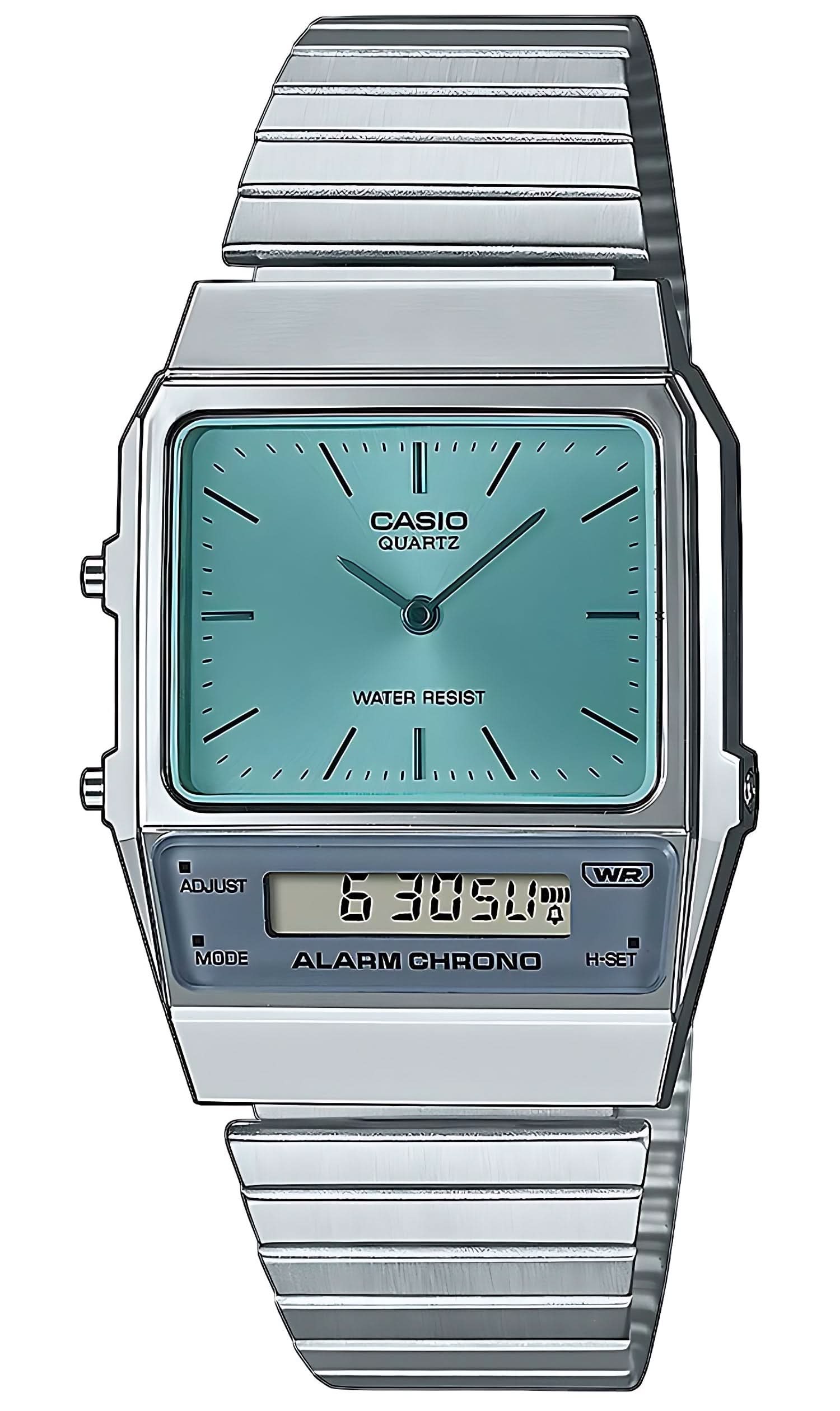 Casio Vintage AQ-800EC-2AEF Montre • Design Rétro Iconique • Double Fuseau Horaire