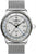 Zeppelin Herrenarmbanduhr mit silbernem Meshband, Automatik-GMT Zifferblatt und Datumsfenster