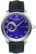 Herrenarmbanduhr Zeppelin mit blauem Zifferblatt, offenem Herz und dunkelblauem Lederarmband