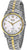 Boccia Damenuhr mit zweifarbigem Metallarmband und weißem Zifferblatt, Saphirglas
