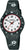 Lorus Kinderuhr mit schwarzem Silikonarmband, Fußball-Design, Ziffernblatt mit 10 Bar.