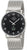 Herrenarmbanduhr MasterTime mit silbernem Meshband und schwarzem Zifferblatt, Analog + Display