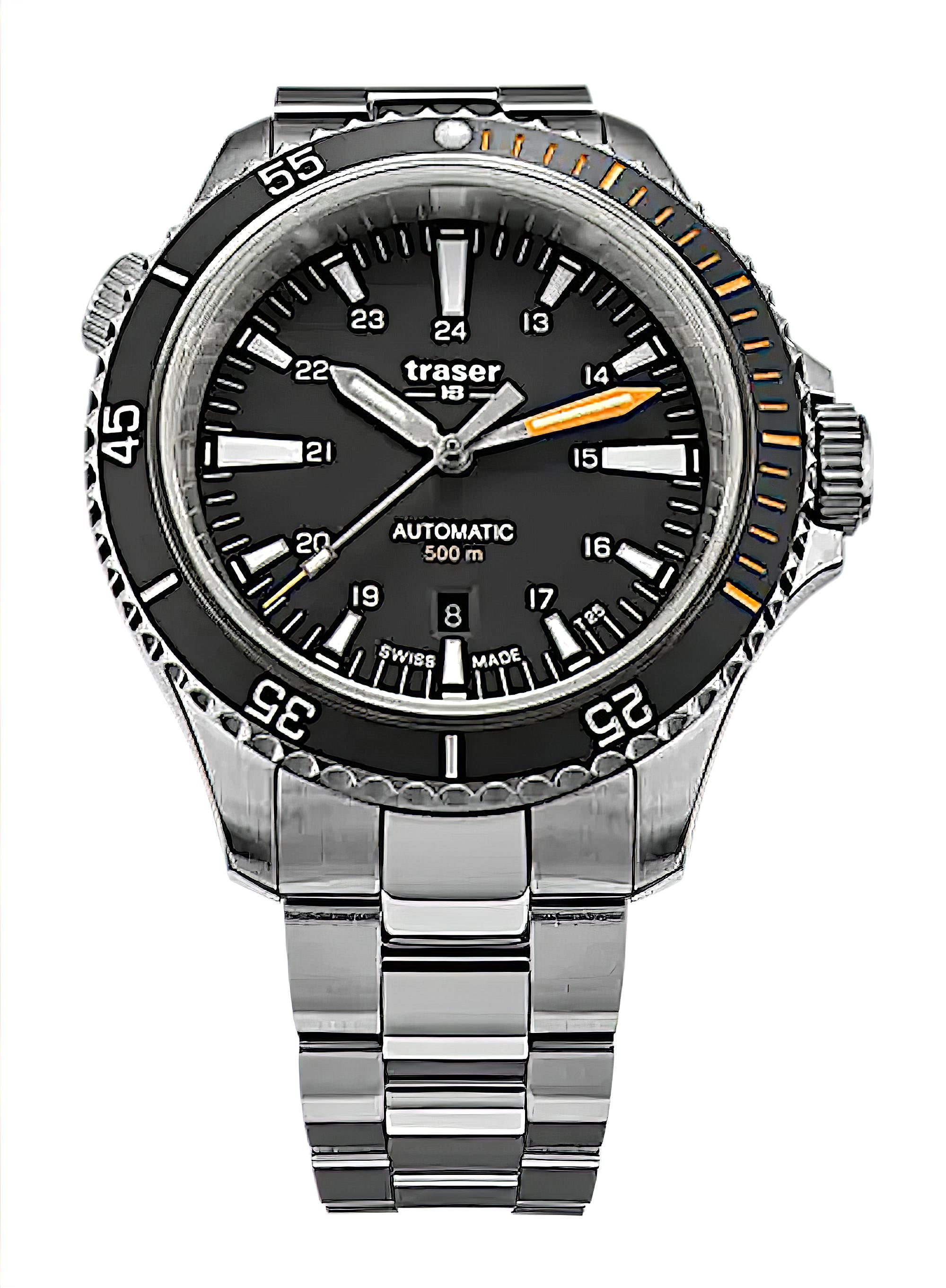 Montre automatique Traser P67 Diver 110321 pour homme • Trigalight • 50 bar