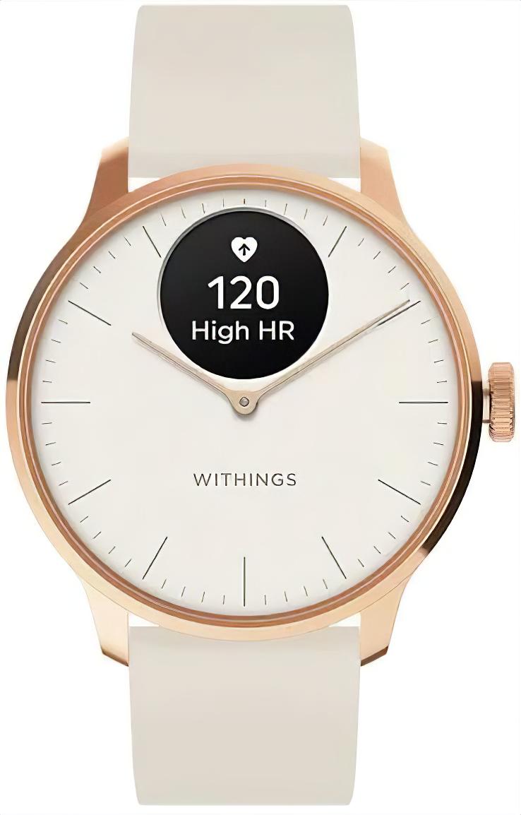 Withings ScanWatch Light WITHINGS-SCANWATCH Montre unisexe • Longue autonomie • Boîtier en acier inoxydable