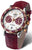Vostok Europe Damenuhr Undine mit weinrotem Lederband und weißem Zifferblatt