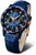 Montre Vostok Europe pour femme avec bracelet en cuir bleu et cadran bleu et noir