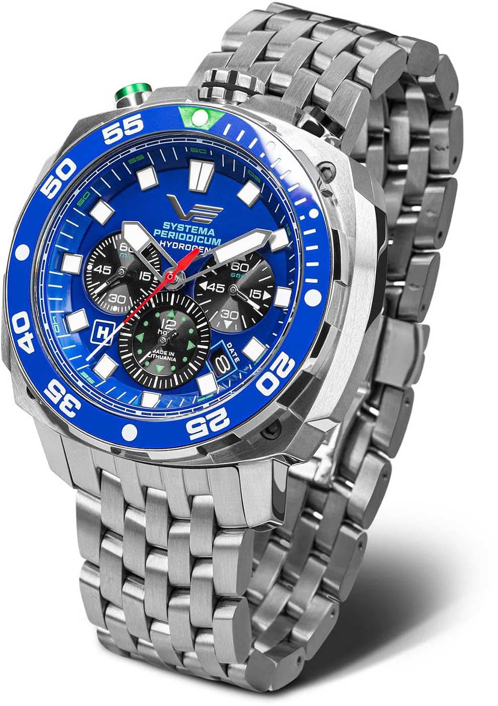 Montre Vostok Europe Systema Periodicum VK67-650A720B pour homme • Design Bullhead • 20 ATM