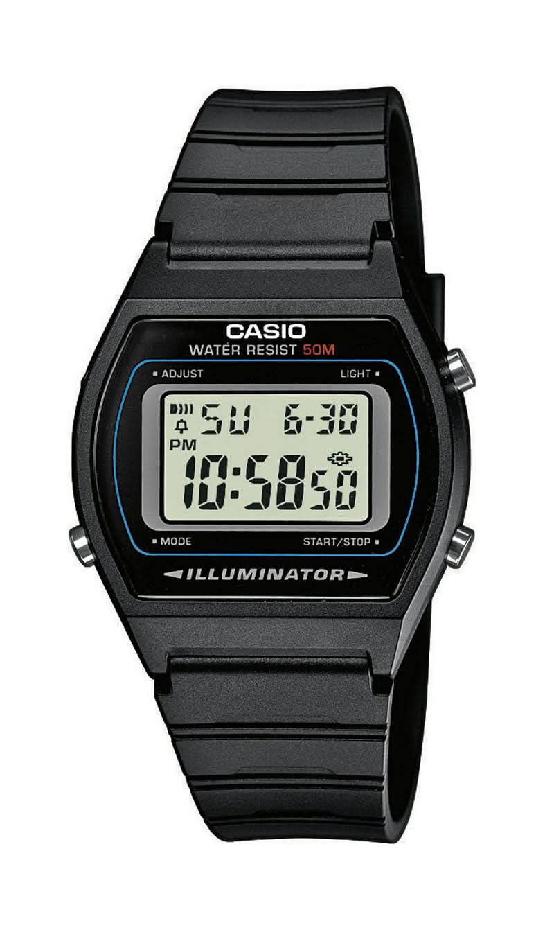 Casio W-800H-1AVEF montre numérique pour homme avec bracelet noir et écran lumineux