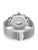 Rückseite der Herrenarmbanduhr mit Edelstahlarmband, Gravur und Krone