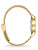 Thomas Sabo Quarzuhr Seitenansicht mit goldenem Meshband und gewölbtem Gehäuse