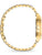Goldfarbenes Metallgliederarmband der Herrenarmbanduhr mit Verschluss