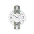 Wanduhr mit Holzdekor, facettiertem Mineralglas und silberantiker Optik