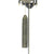 Pendule murale avec cylindre gris foncé et longues chaînes en métal
