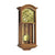Horloge murale à balancier, boîtier couleur cerisier avec couronne incurvée et boule de pendule