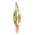 Schrägansicht: Wanduhr mit Messingauflage, facettiertem Mineralglas und goldenem Zifferblatt