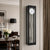 Horloge murale avec cadre noir et cadran intérieur gris, cadran rond, pendule