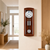 Horloge murale en bois avec cadran rond, pendule et gong rond dans un cadre en bois