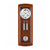 Horloge murale en bois avec cadran rond et pendule dans un cadre en verre, boîtier marron