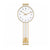 Horloge murale Hermle 56x24x7 cm laiton • Radiopilotée • Balancier en laiton