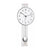 Horloge murale Hermle avec pendule, cadran rond aspect métal