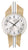 AMS Horloge murale 40x40x5 cm en bois • Mouvement radio précis • Design moderne