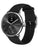 Withings Hybrid-Smartwatch mit EKG-Zifferblatt und schwarzem Silikonarmband