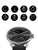 Withings Hybrid-Smartwatch mit 30 s Anzeige auf schwarzem Zifferblatt, schwarzes Armband