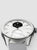 Silberne Hybrid-Smartwatch mit grauem Silikonarmband und schwarzem Temperatur-Display