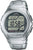 Montre radio-pilotée Casio avec bracelet métallique argenté et écran numérique rond