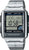 Casio Montre radio-pilotée pour homme : bracelet en acier inoxydable, affichage numérique World Time